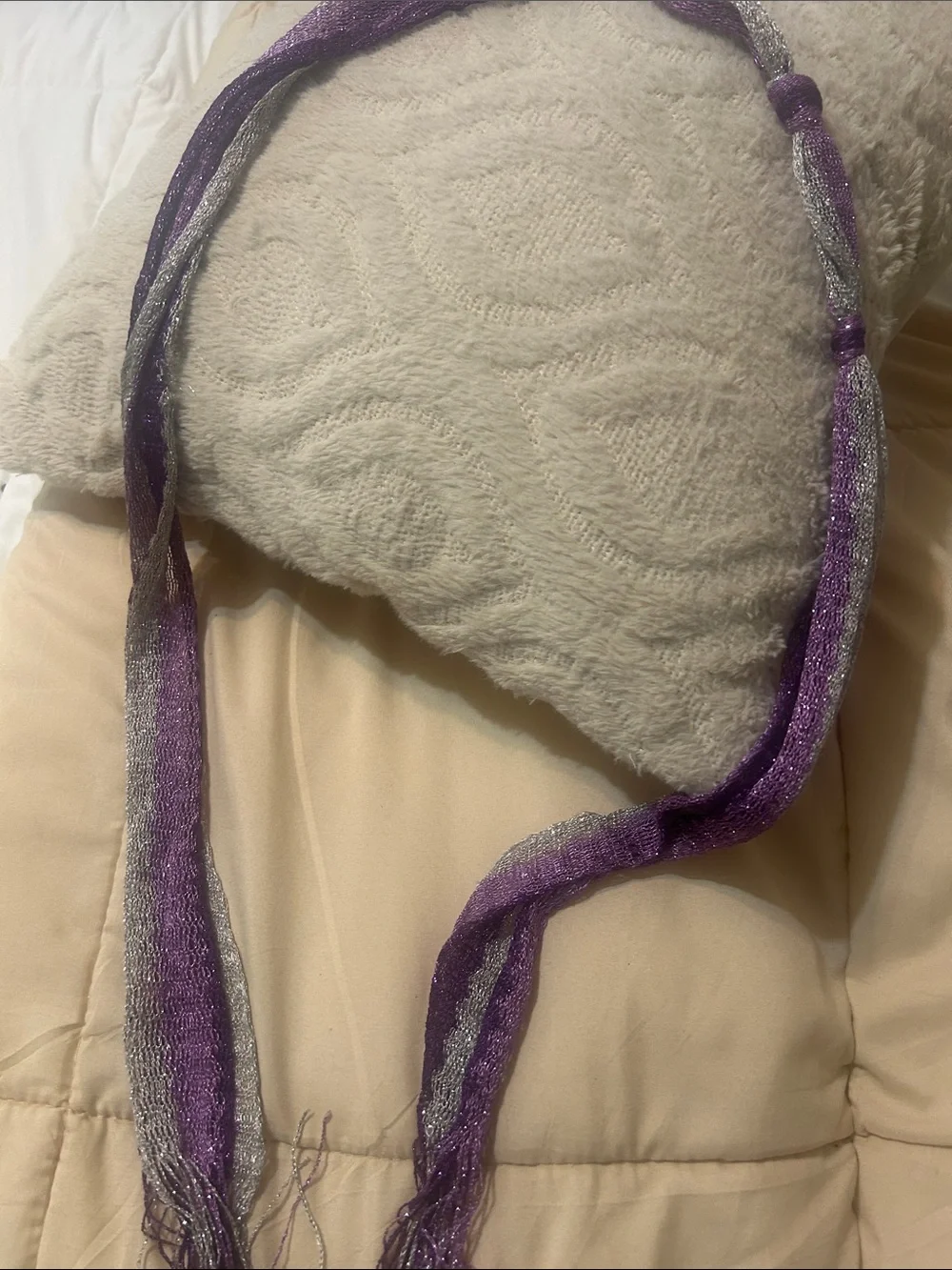 SPARKLY BELT/ scarf / unisex / soft stretchy new cond/ sparkly
